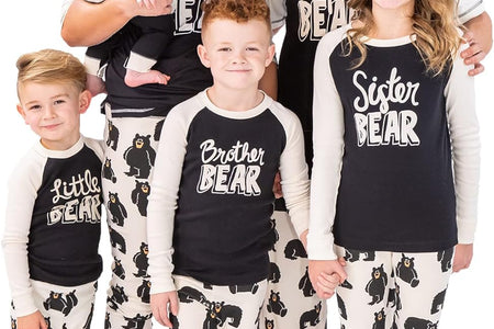 Matching Family Pajama Sets for Adults, Kids, and Baby (Family Bear)