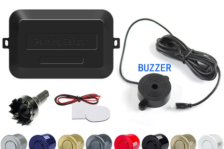 SINOVCLE 4 Sensors Buzzer 22Mm Car Parking Sensor Kit Reverse Backup Radar Sound Alert Indicator Probe System 12V Free Shipping