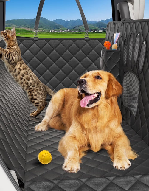 Load image into Gallery viewer, Dog Seat Cover- Non-Slip Dog Car Hammocks with Seatbelt Dog Car Seat Cover Waterproof and Scratch-Resistant Dog Car Back Seat Protection
