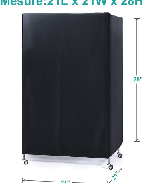 Load image into Gallery viewer, Pets Product Universal Birdcage Cover Blackout &amp; Breathable Birdcage Cover for Pets' Good Night, Small, Black, 21 Inches L X 21 W X 28 H
