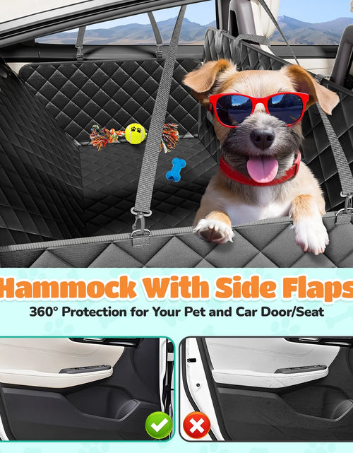 Load image into Gallery viewer, Dog Seat Cover- Non-Slip Dog Car Hammocks with Seatbelt Dog Car Seat Cover Waterproof and Scratch-Resistant Dog Car Back Seat Protection
